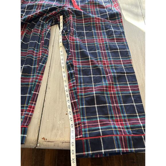 NWT Vera Bradley Blue Red Green Tartan Plaid Flannel Pajama Set 100% Cotton 3X - Picture 12 of 16